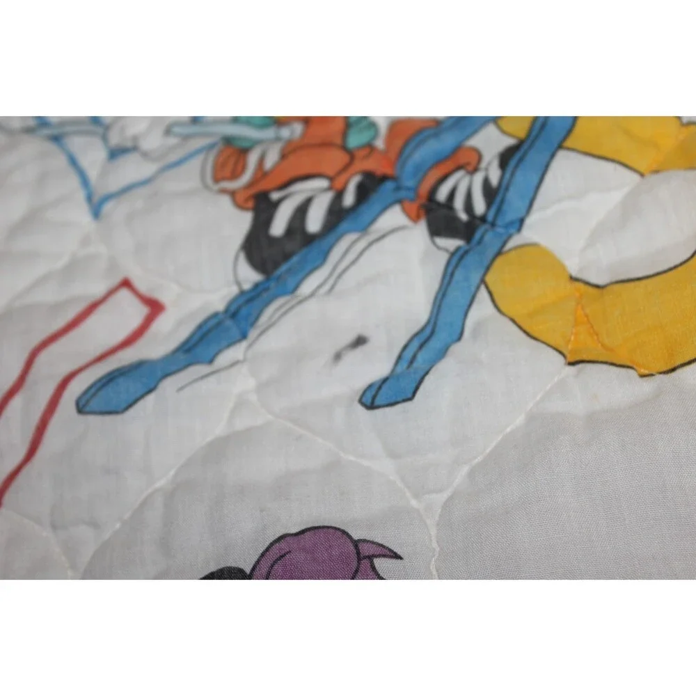 Vintage Walt Disney Mickey Mouse Baby ABC Blanket Dundee Red Alphabet Minnie
